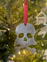 Skull And Crossbones Ornament, Xray Tech Gift, Customized Christmas Ornament, Xray Marker Ornament