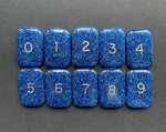 Set of 0-9 Xray Markers, Numbers, Small Rectangle, Glitter