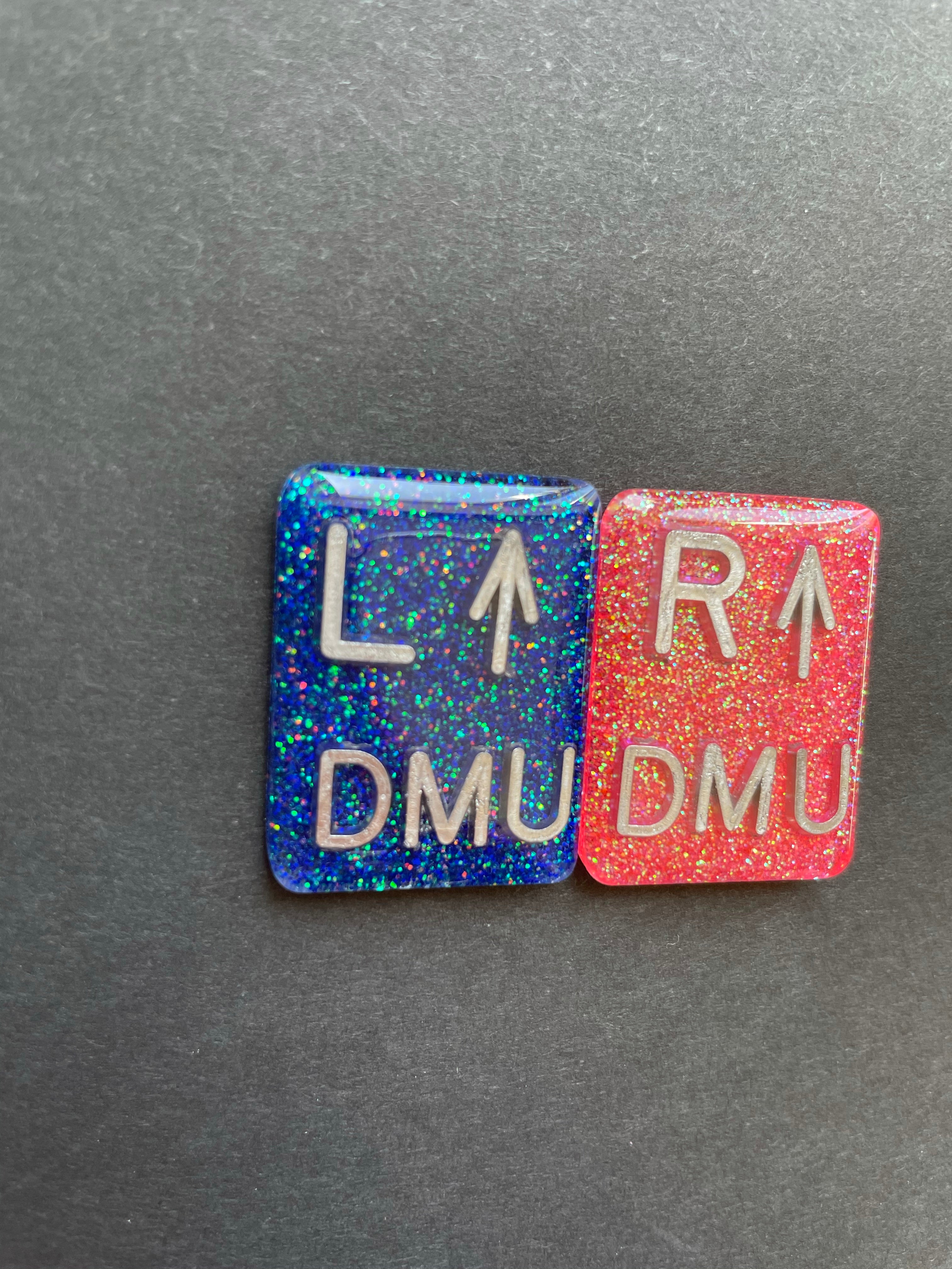 Arrow Xray Markers with 2 or 3 Initials, Upright, Erect, Glitter, Rectangle