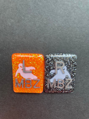 Ghost Xray Markers, With 2 or 3 Initials, Large Rectangle, Spooky, Casper, Halloween