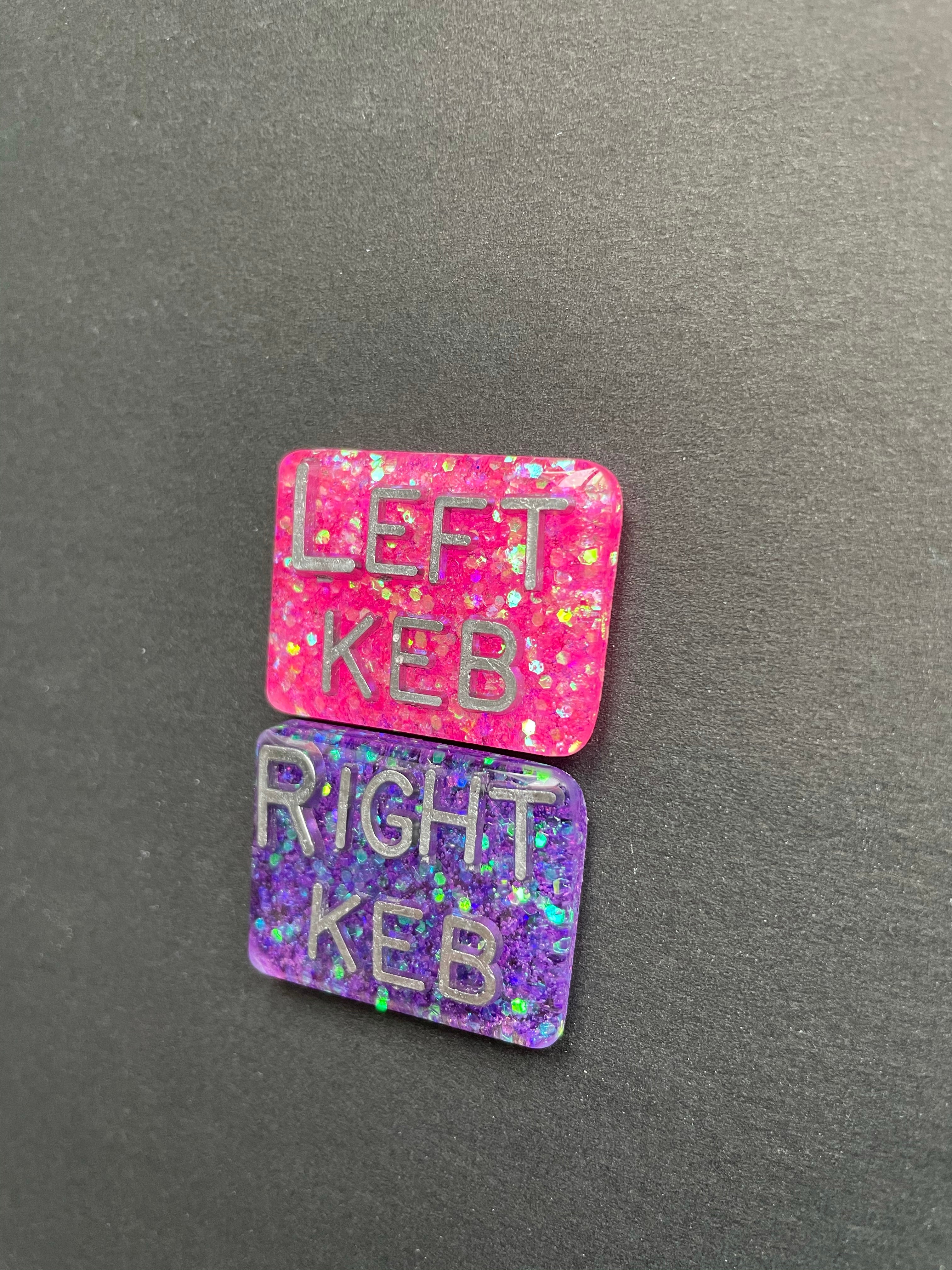 Left and Right Xray Markers, With 2 or 3 Initials, Rectangle, Glitter