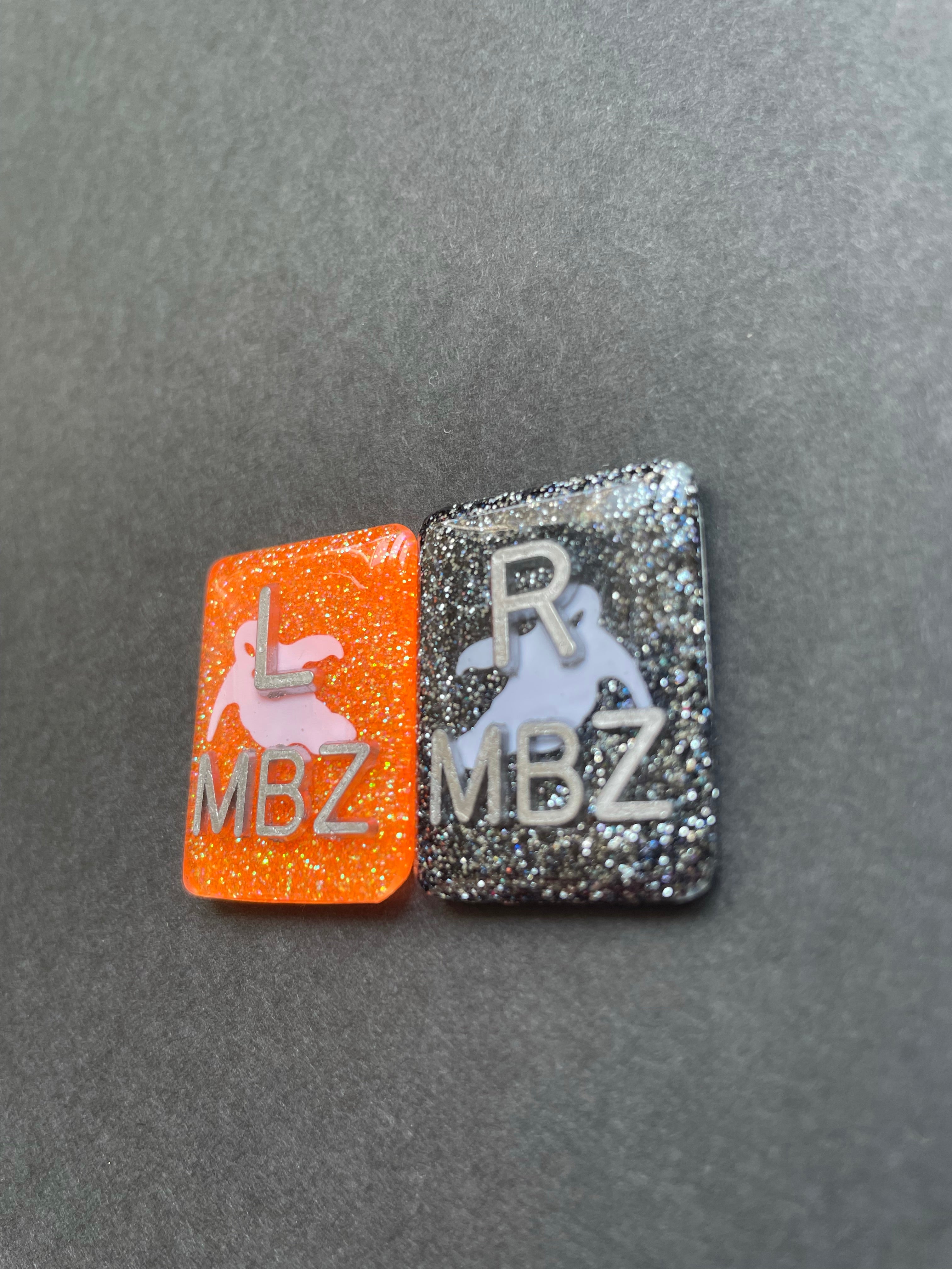 Ghost Xray Markers, With 2 or 3 Initials, Large Rectangle, Spooky, Casper, Halloween