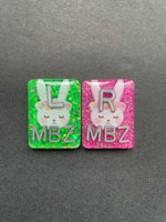 Bunny Xray Markers, Easter, Spring, Flowers, With 2 or 3 Initials