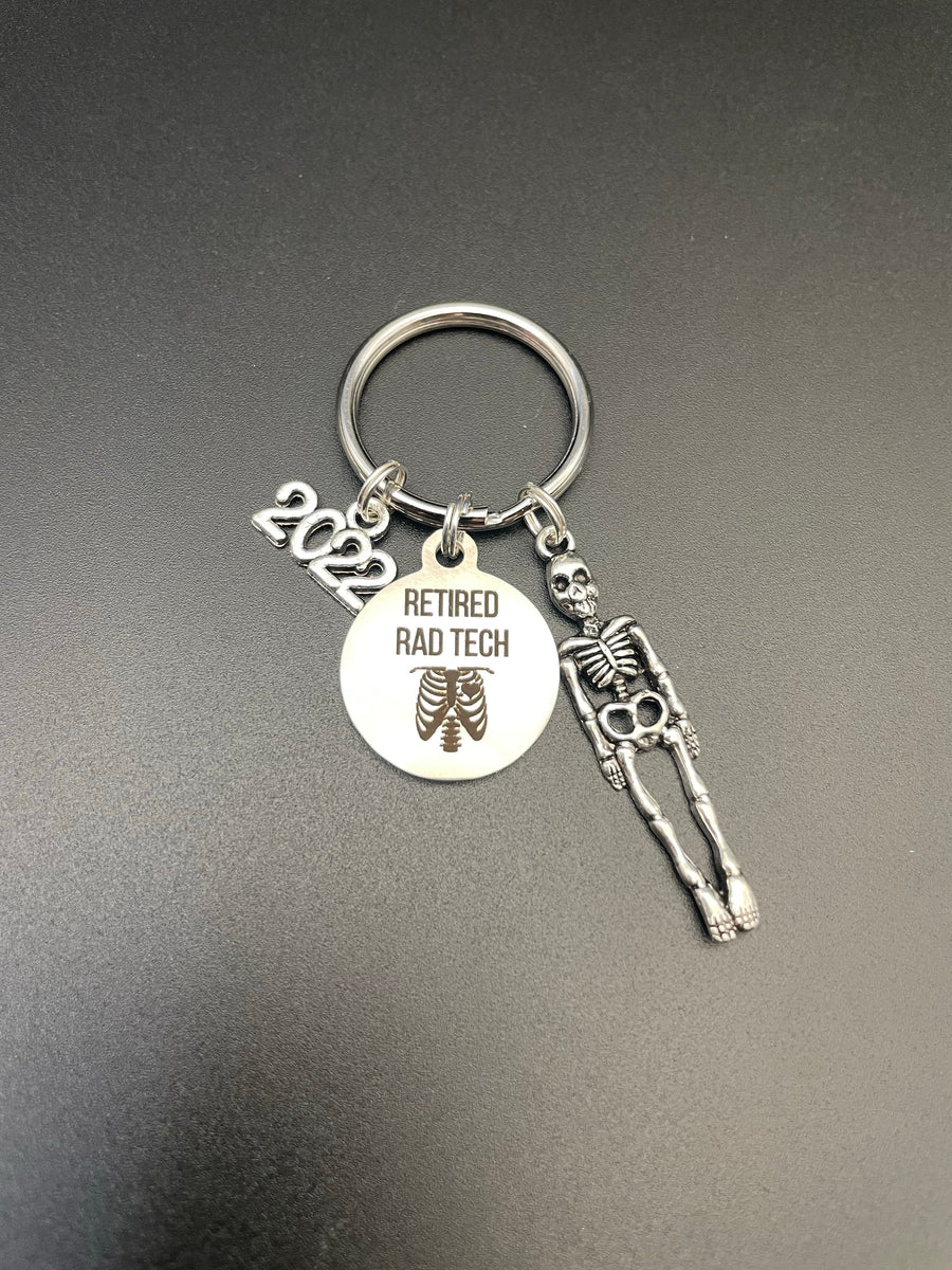 Rad Tech Retirement Gift, 2025, X-ray Tech Keychain, Radiology, Xray T ...