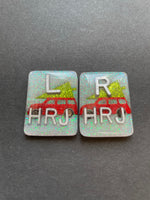 Christmas Xray Markers With 2 or 3 Initials, Tree On Car, National Lampoons