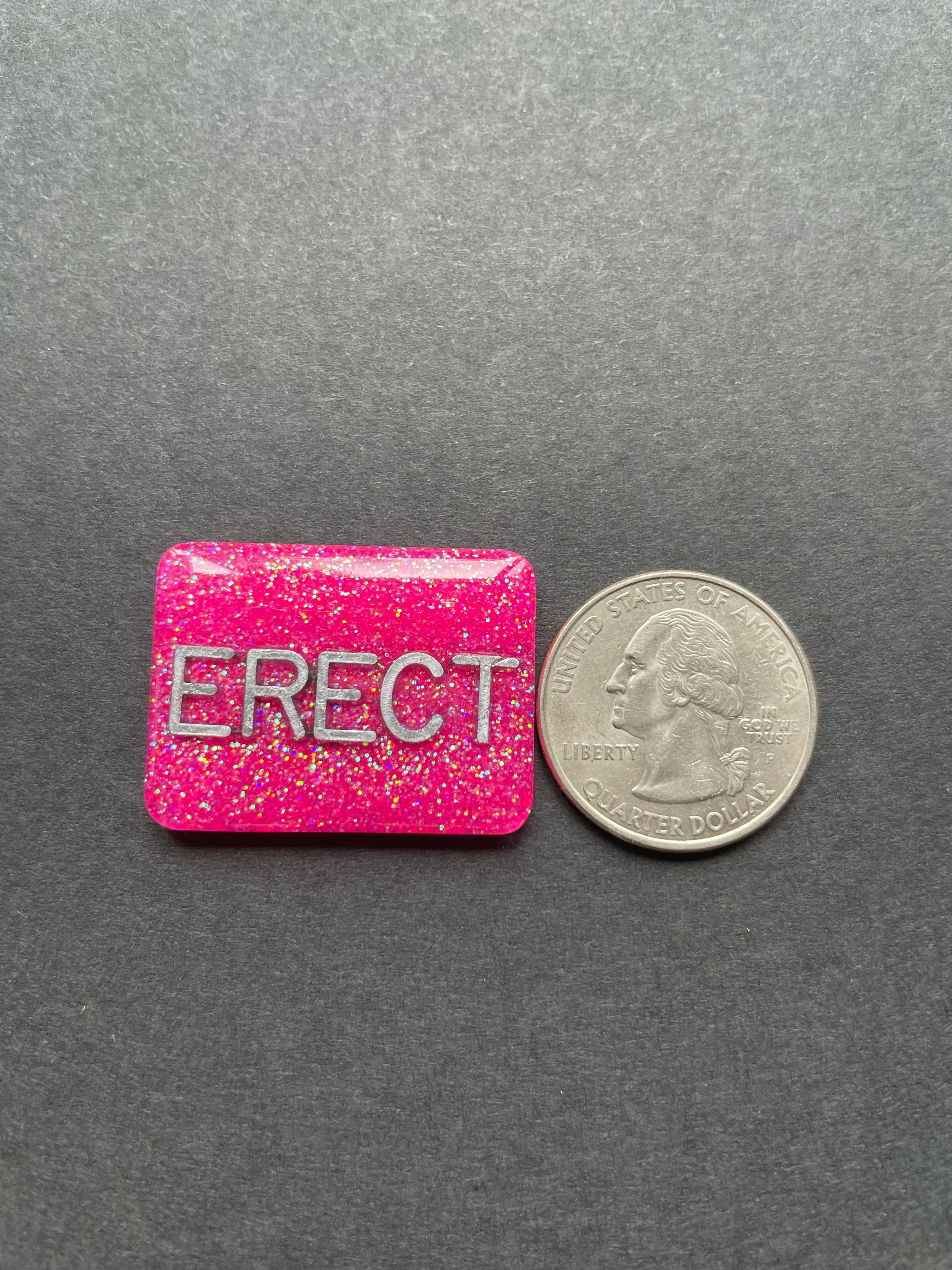 Erect Upright Xray Marker, Glitter, Large Rectangle